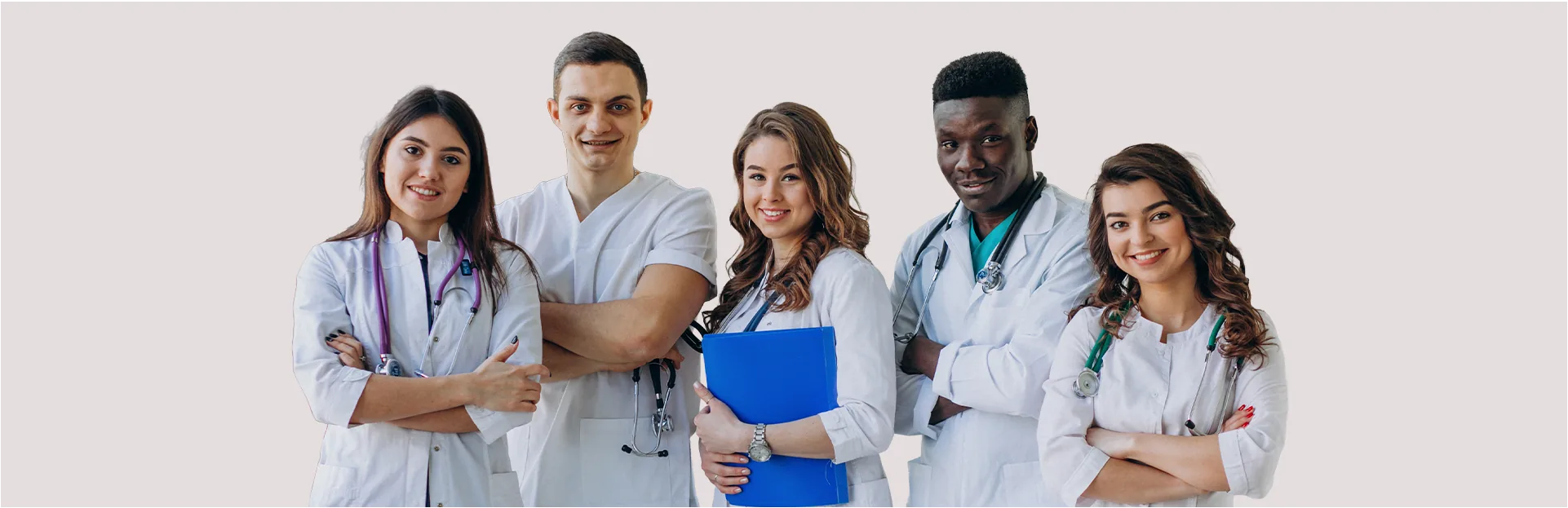 Equipe médica em ambiente clínico